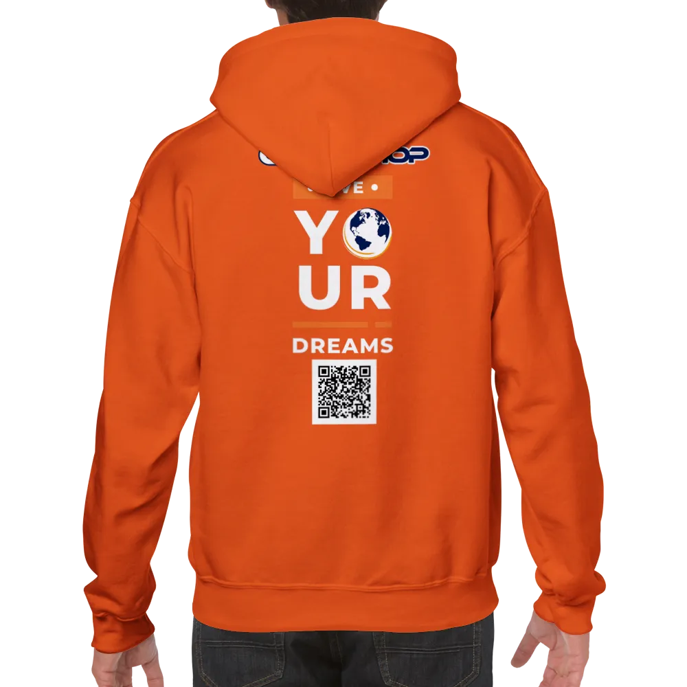 Clubshop Customizable Live Your Dreams  Unisex Pullover Hoodie