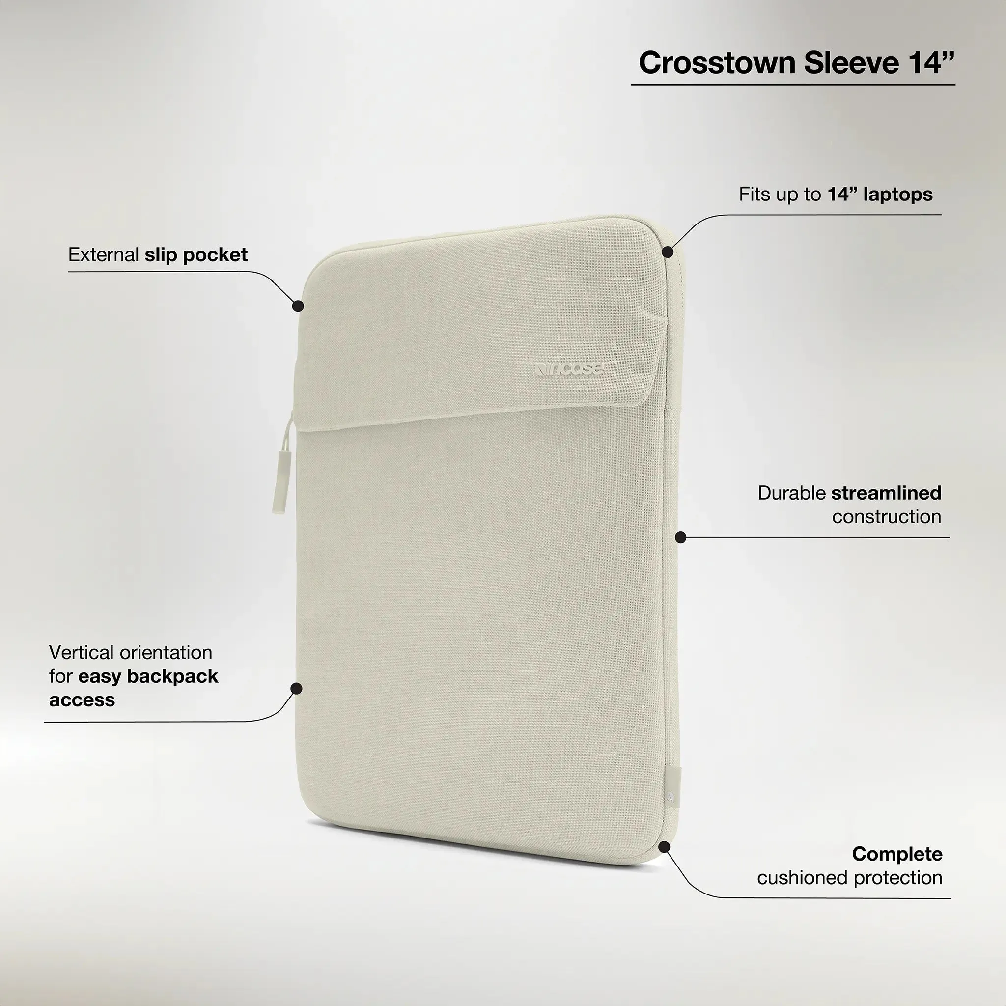 Crosstown Sleeve with Woolenex for 14-inch Laptop