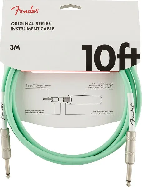 Fender Original Series Instrument Cable 10' Surf Green