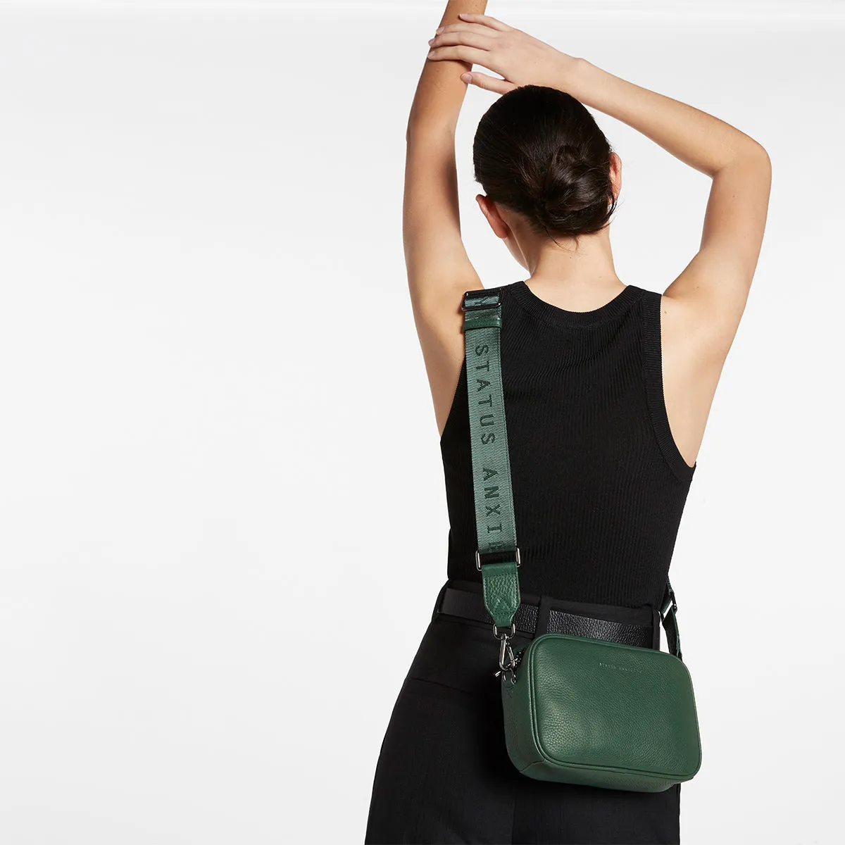 Plunder Bag With Webbed Strap - Green
